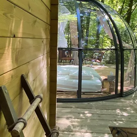 Le Dome De - Nuit Insolite Dans Les Bois Кемпинг